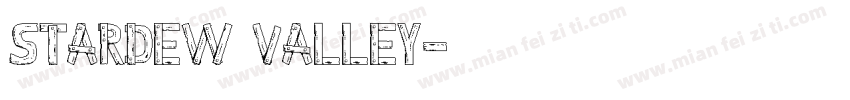 stardew valley字体转换